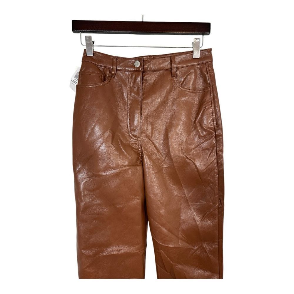 Wilfred artizia Melina vegan leather brown pants size 6 - Picture 3 of 10